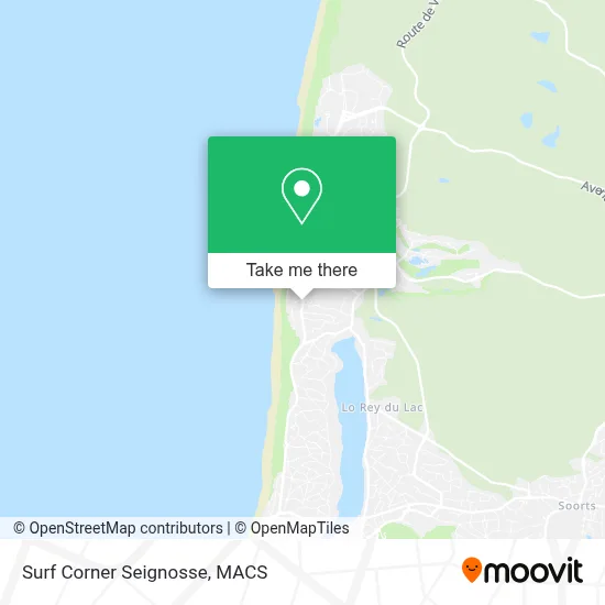 Surf Corner Seignosse map