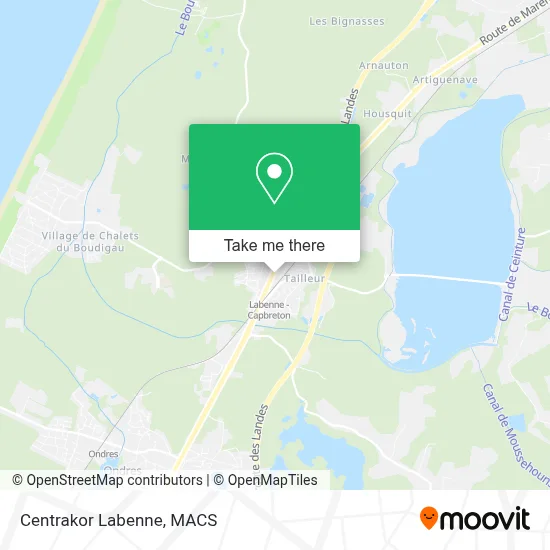 Mapa Centrakor Labenne