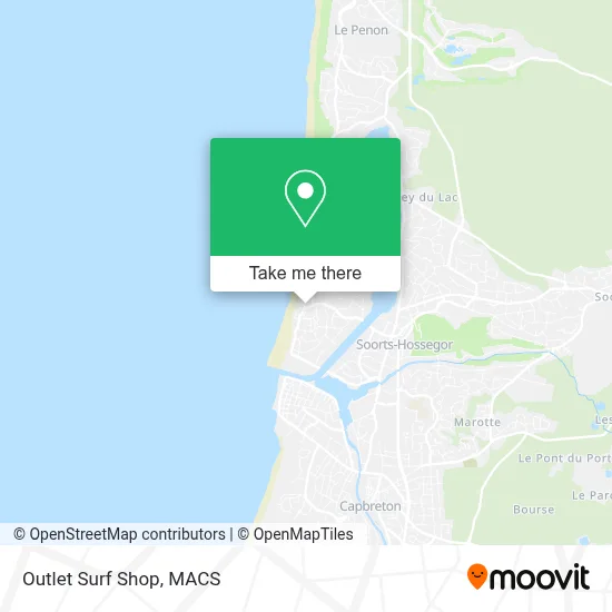Outlet Surf Shop map