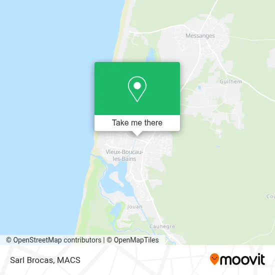 Sarl Brocas map