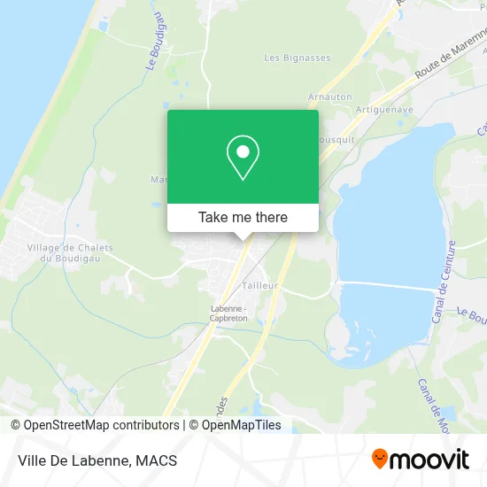 Ville De Labenne map