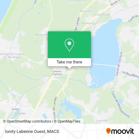 Ionity Labenne Ouest map