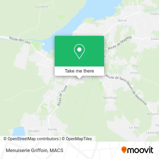 Menuiserie Griffoin map