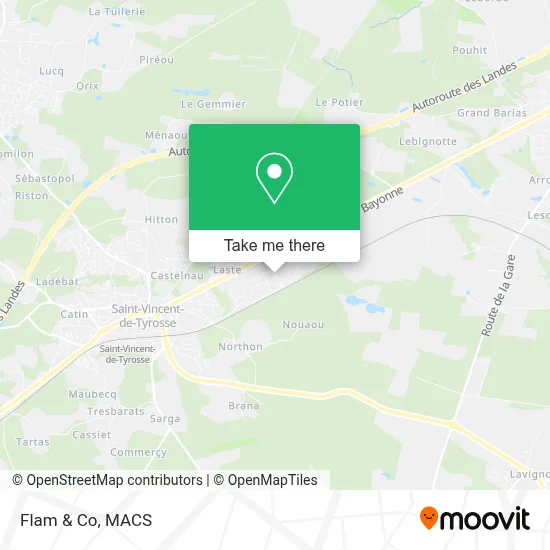 Flam & Co map