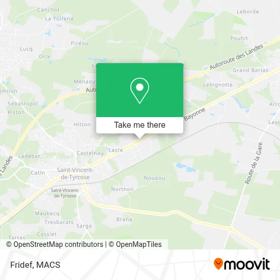 Fridef map