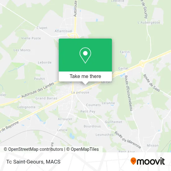 Tc Saint-Geours map
