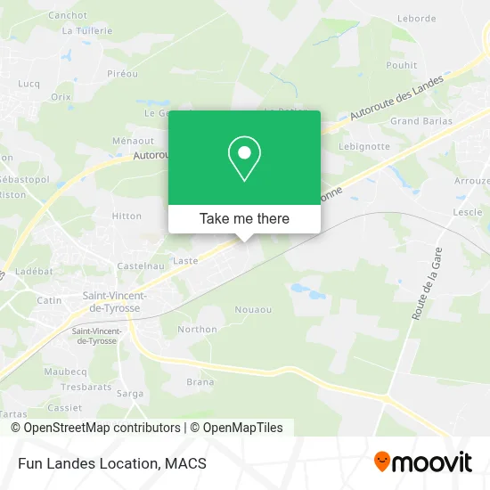 Fun Landes Location map