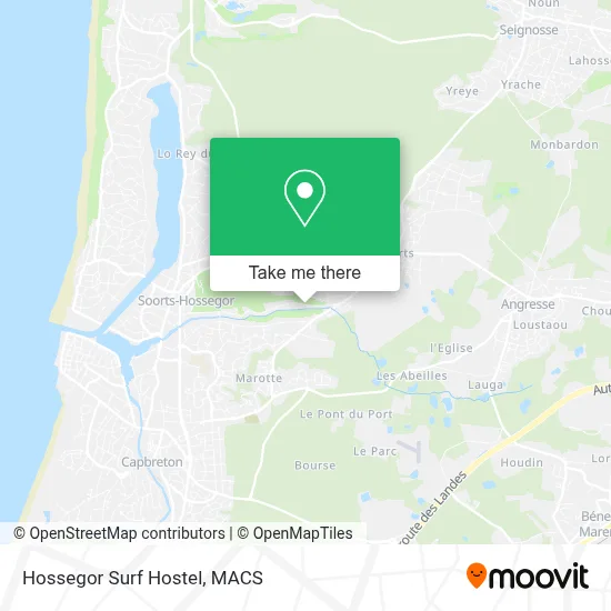 Hossegor Surf Hostel map