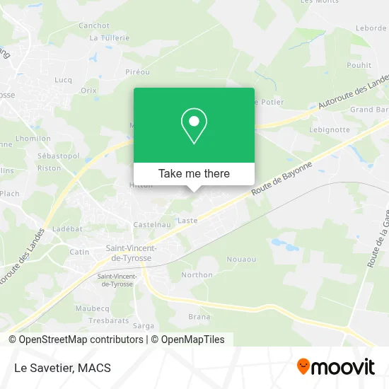 Le Savetier map