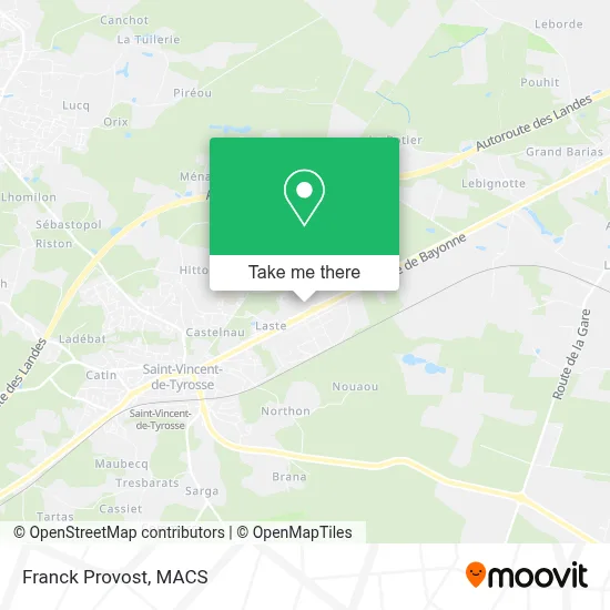 Franck Provost map