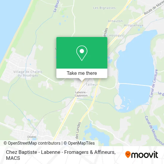 Chez Baptiste - Labenne - Fromagers & Affineurs map