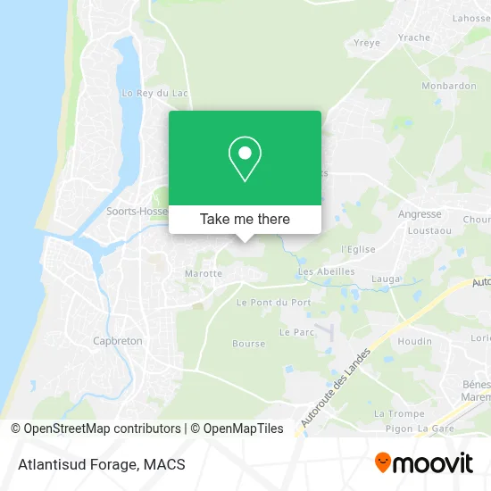 Atlantisud Forage map