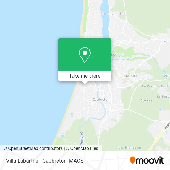 Villa Labarthe - Capbreton map