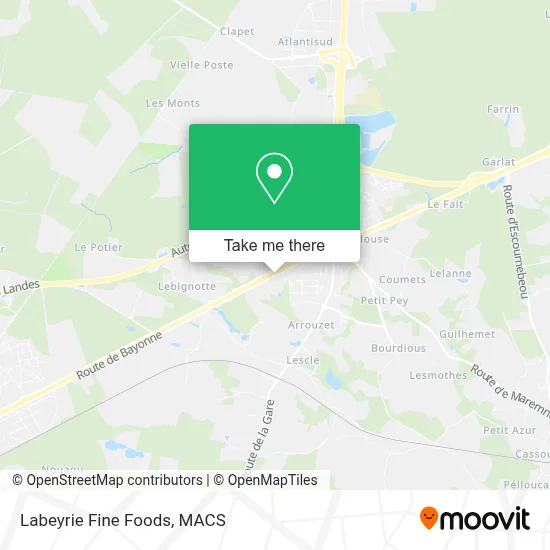 Labeyrie Fine Foods map