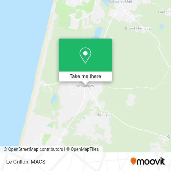 Le Grillon map