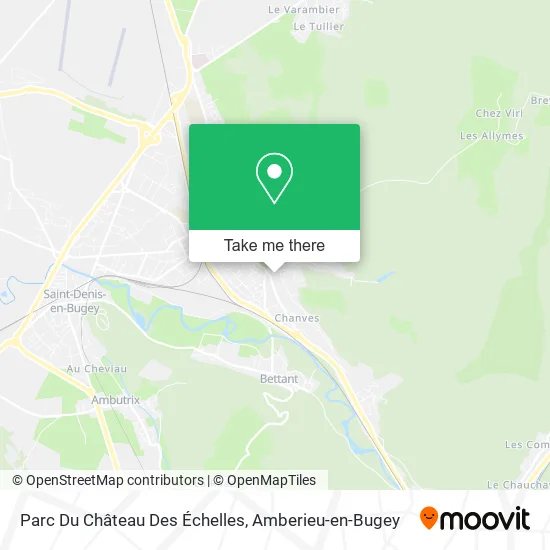 Parc Du Château Des Échelles map