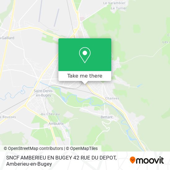 SNCF AMBERIEU EN BUGEY 42 RUE DU DEPOT map