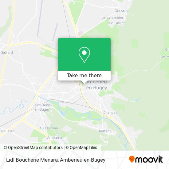 Lidl Boucherie Menara map