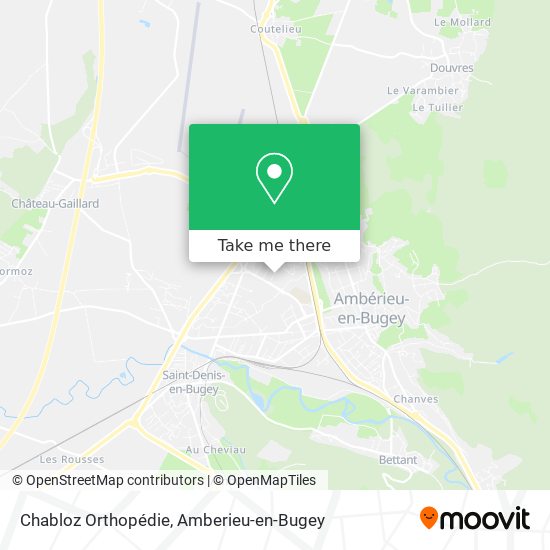 Chabloz Orthopédie map