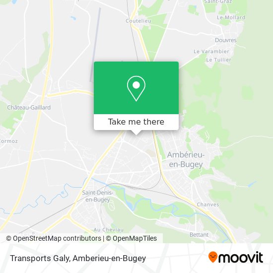 Transports Galy map