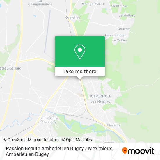 Passion Beauté Amberieu en Bugey / Meximieux map