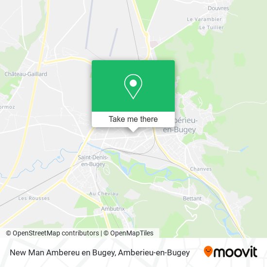 Mapa New Man Ambereu en Bugey