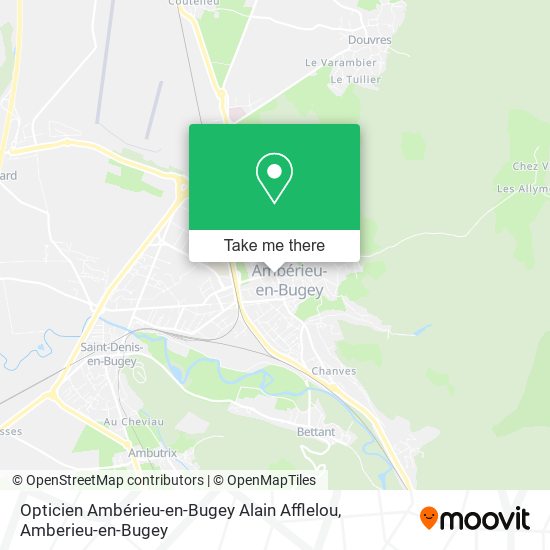 Opticien Ambérieu-en-Bugey Alain Afflelou map