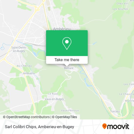 Sarl Colibri Chips map