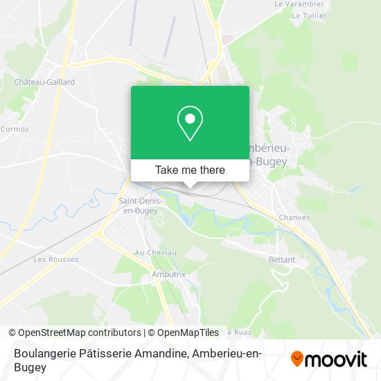 Boulangerie Pâtisserie Amandine map