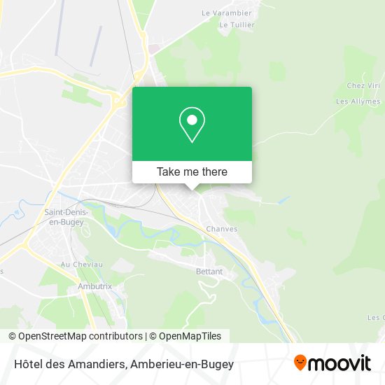 Hôtel des Amandiers map