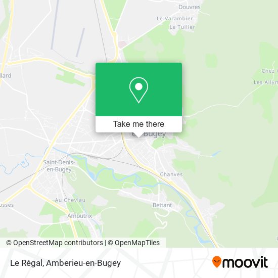Le Régal map