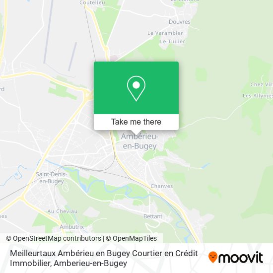 Meilleurtaux Ambérieu en Bugey Courtier en Crédit Immobilier map