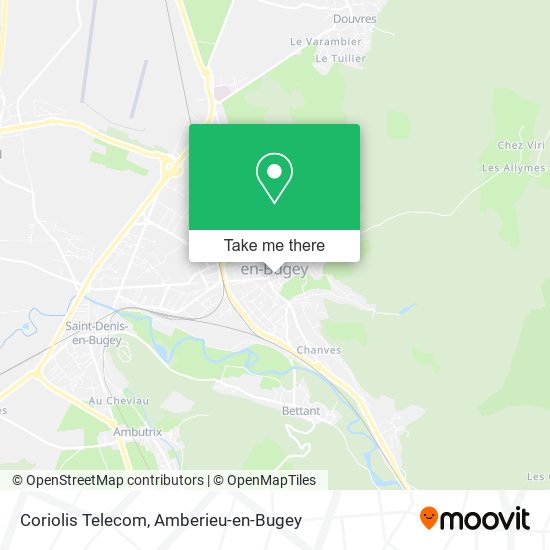 Coriolis Telecom map