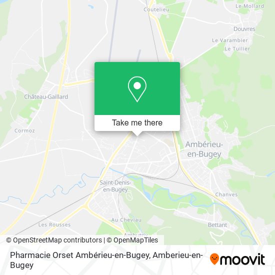 Pharmacie Orset Ambérieu-en-Bugey map