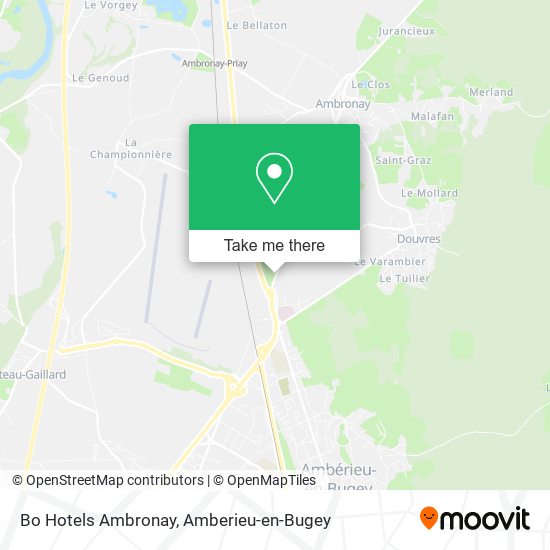 Bo Hotels Ambronay map