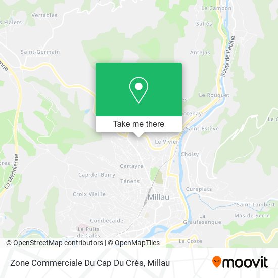 Mapa Zone Commerciale Du Cap Du Crès