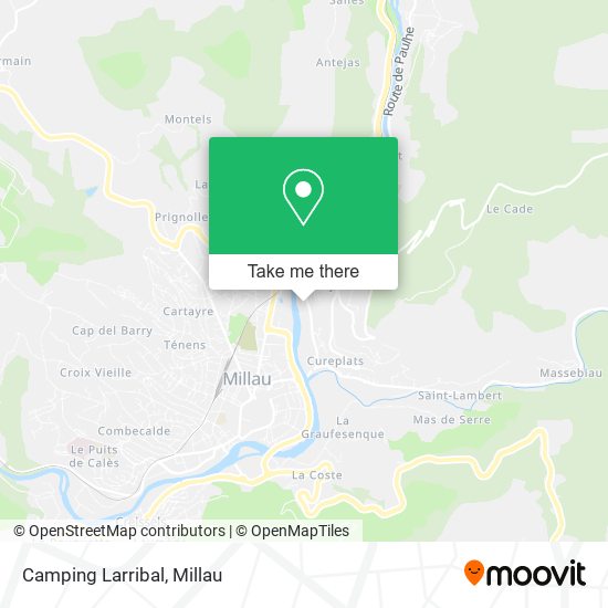 Mapa Camping Larribal