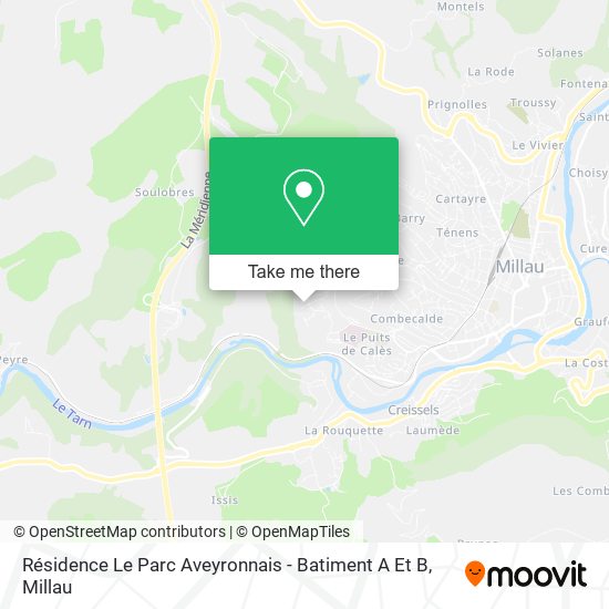 Résidence Le Parc Aveyronnais - Batiment A Et B map