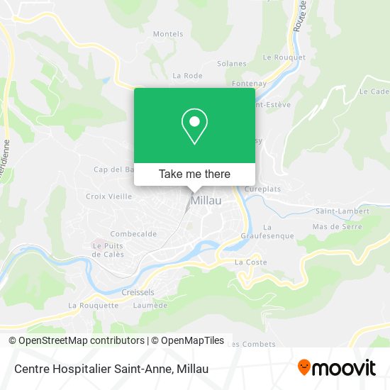 Centre Hospitalier Saint-Anne map