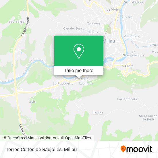 Terres Cuites de Raujolles map