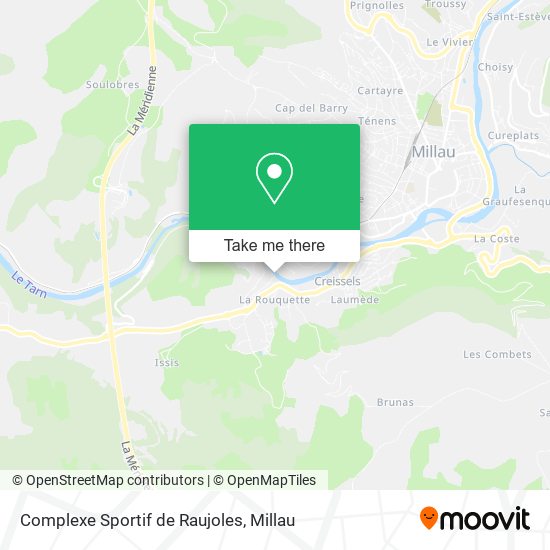 Complexe Sportif de Raujoles map