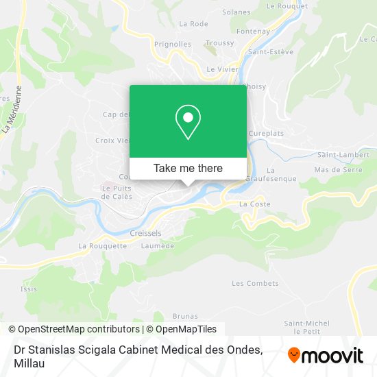 Dr Stanislas Scigala Cabinet Medical des Ondes map