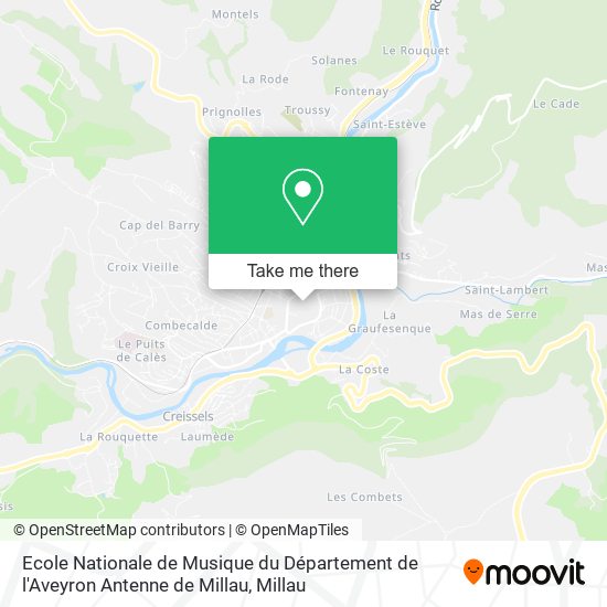 Ecole Nationale de Musique du Département de l'Aveyron Antenne de Millau map