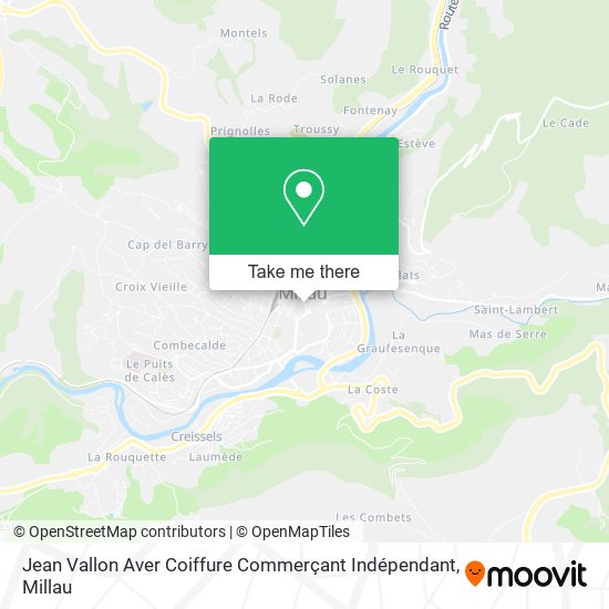 Mapa Jean Vallon Aver Coiffure Commerçant Indépendant