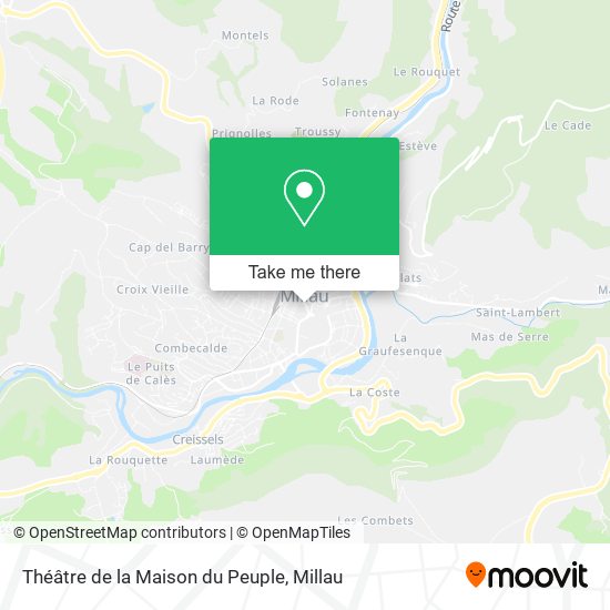 Mapa Théâtre de la Maison du Peuple