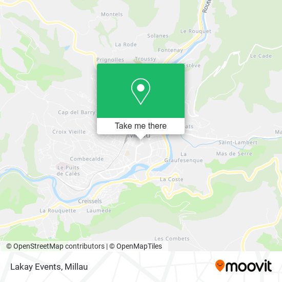 Lakay Events map