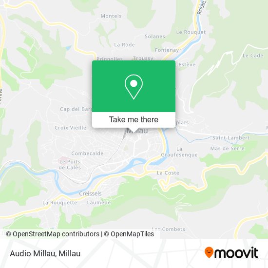 Mapa Audio Millau