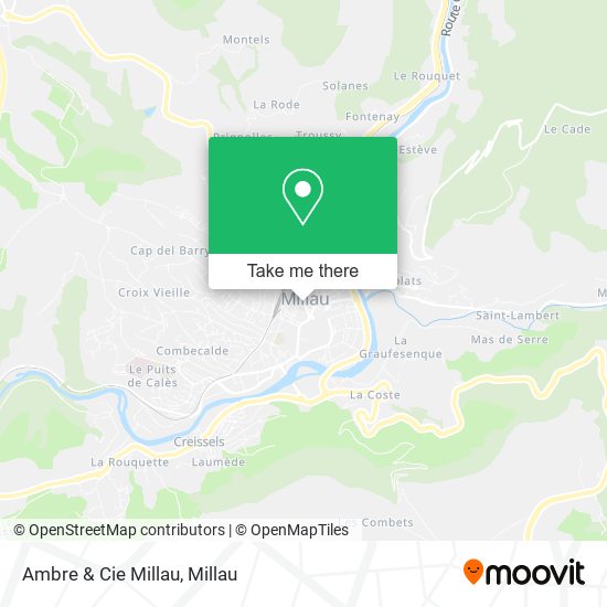 Mapa Ambre & Cie Millau