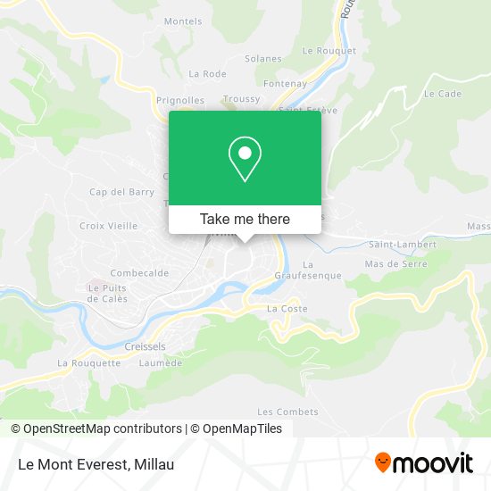 Le Mont Everest map