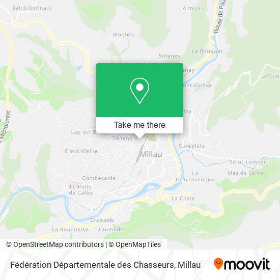 Mapa Fédération Départementale des Chasseurs